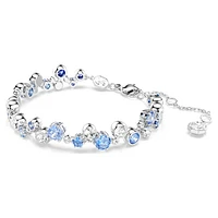 Constella bracelet, Mixed cuts, Blue, Rhodium plated by SWAROVSKI
