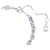 Constella bracelet, Mixed cuts, Blue, Rhodium plated by SWAROVSKI