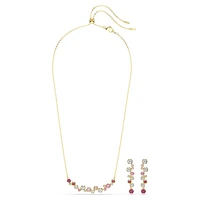 Constella set, Mixed cuts, Multicoloured, Gold-tone plated by SWAROVSKI