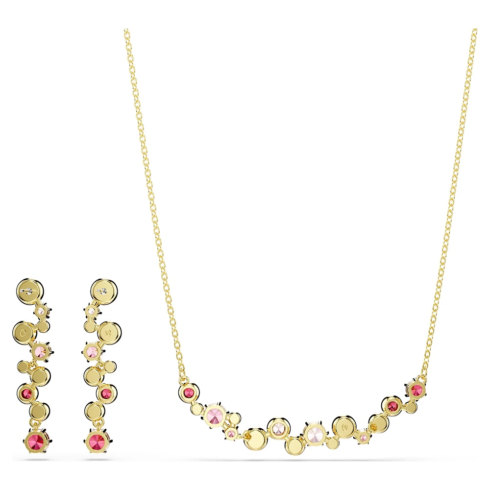Constella set, Mixed cuts, Multicoloured, Gold-tone plated by SWAROVSKI