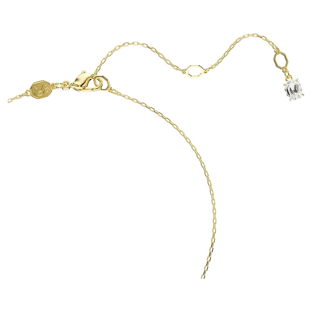 Stilla Attract pendant, Round cut, White, Gold-tone plated by SWAROVSKI