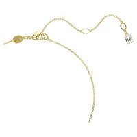 Stilla Attract pendant, Round cut, White, Gold-tone plated by SWAROVSKI