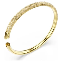 Sublima bangle, Snow pavé, White, Gold-tone plated by SWAROVSKI