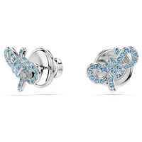 Lifelong Bow set, Bow, Blue, Rhodium plated by SWAROVSKI