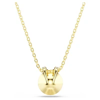 Bella V pendant, Round cut, Red, Gold-tone plated by SWAROVSKI