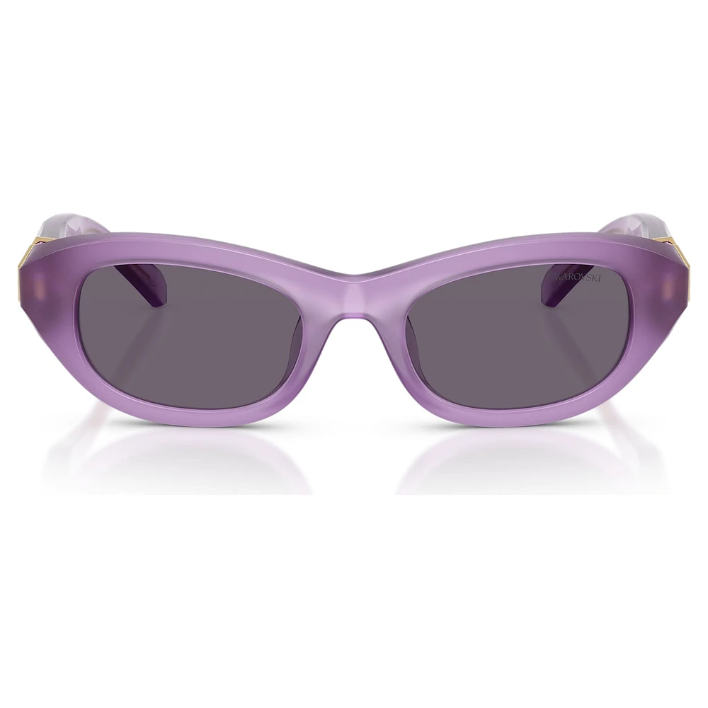 Sunglasses, Pillow shape, Purple by SWAROVSKI