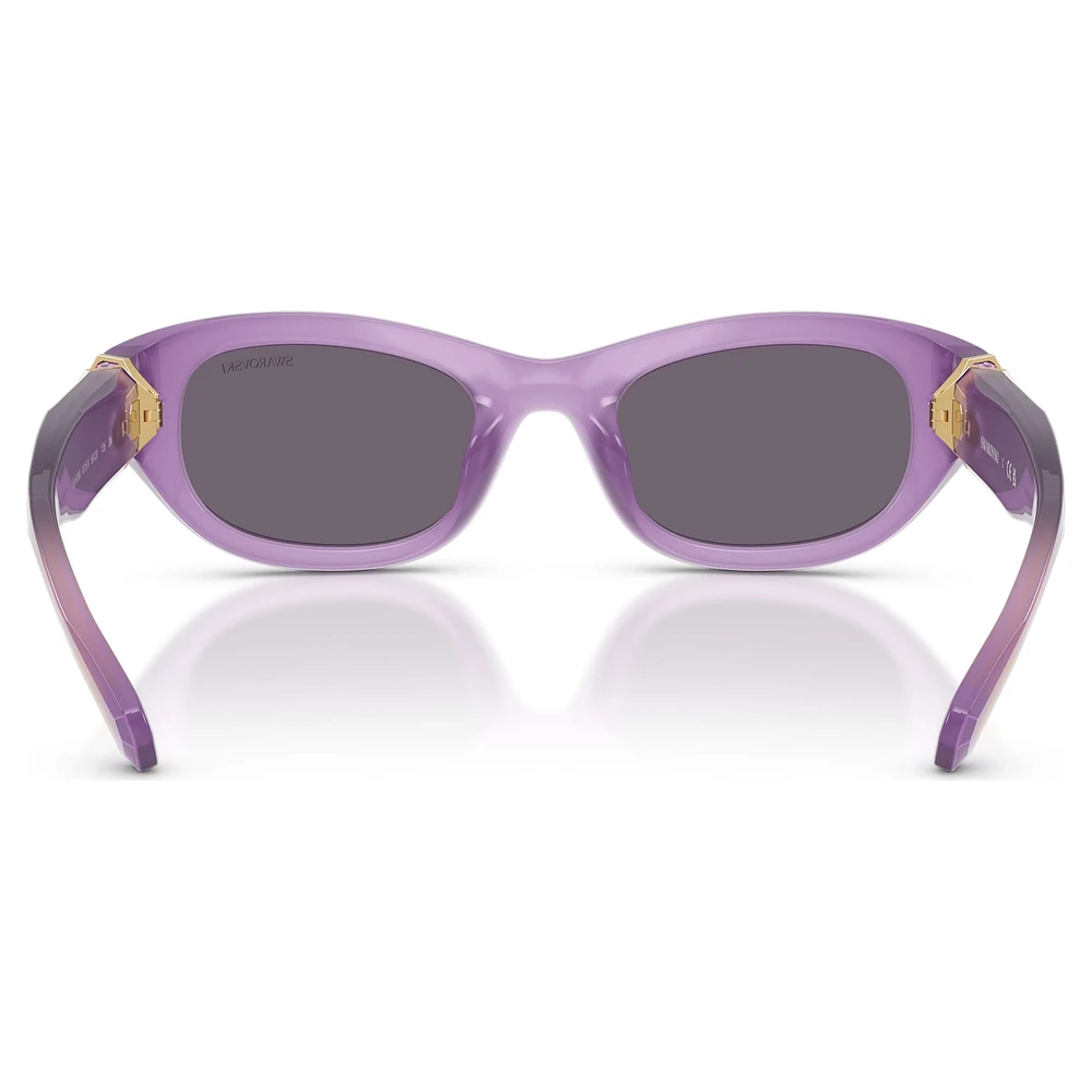 Sunglasses, Pillow shape, Purple by SWAROVSKI