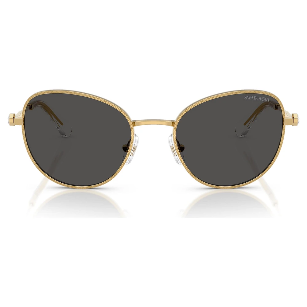 Sunglasses, Cat-Eye shape, Grey by SWAROVSKI
