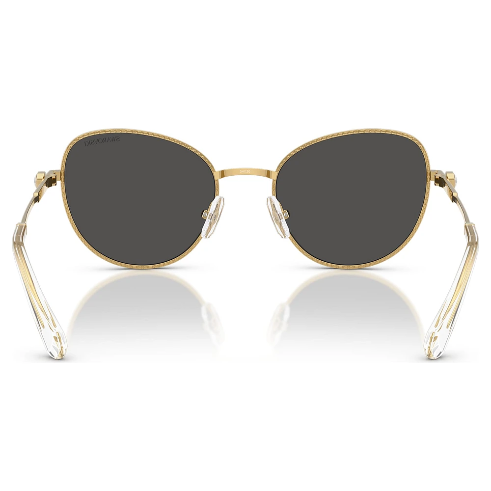 Sunglasses, Cat-Eye shape, Grey by SWAROVSKI
