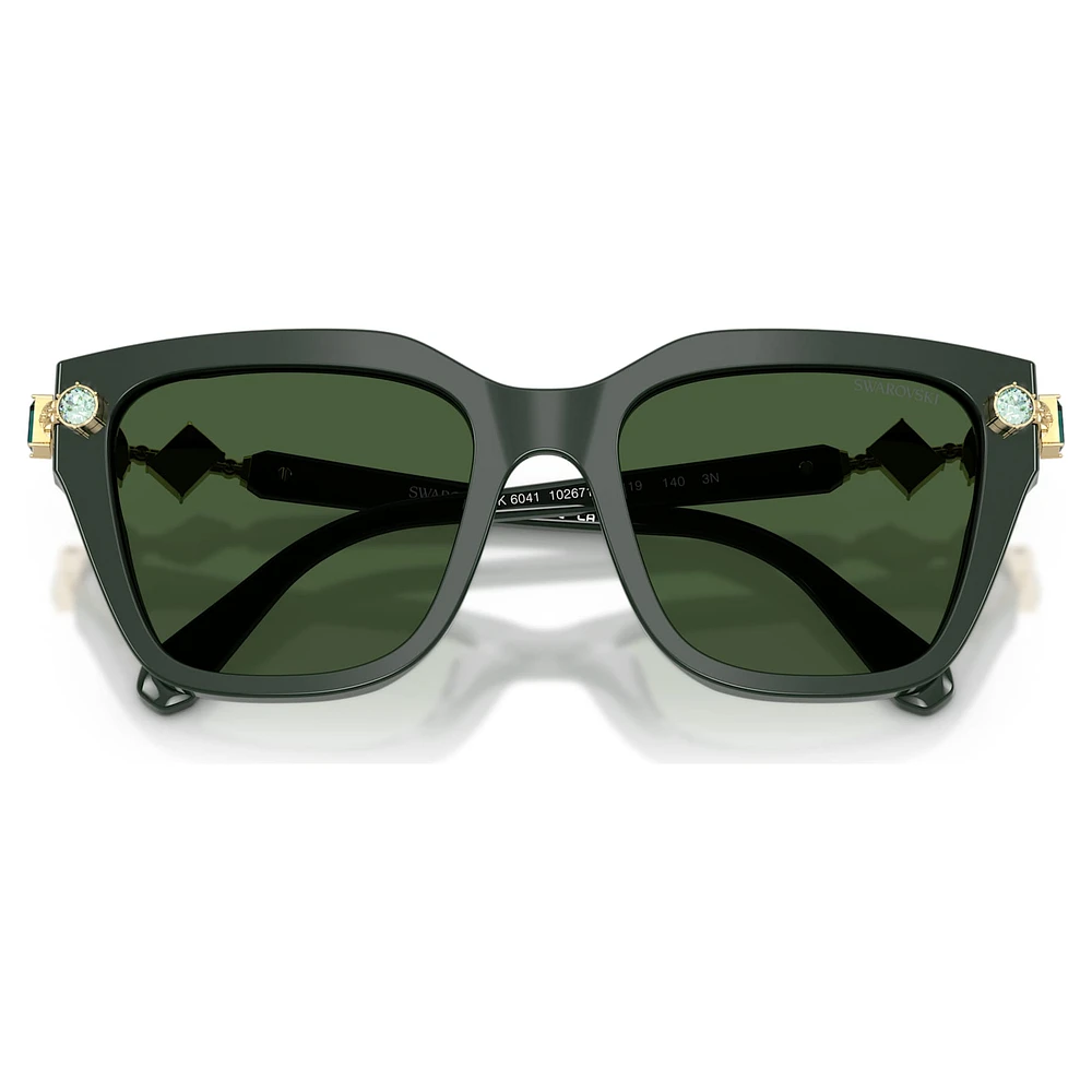 Sunglasses, Square shape, Green by SWAROVSKI