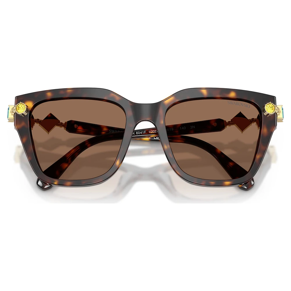 Sunglasses, Square shape, Brown by SWAROVSKI