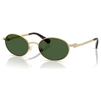 Sunglasses, Oval shape, Green by SWAROVSKI