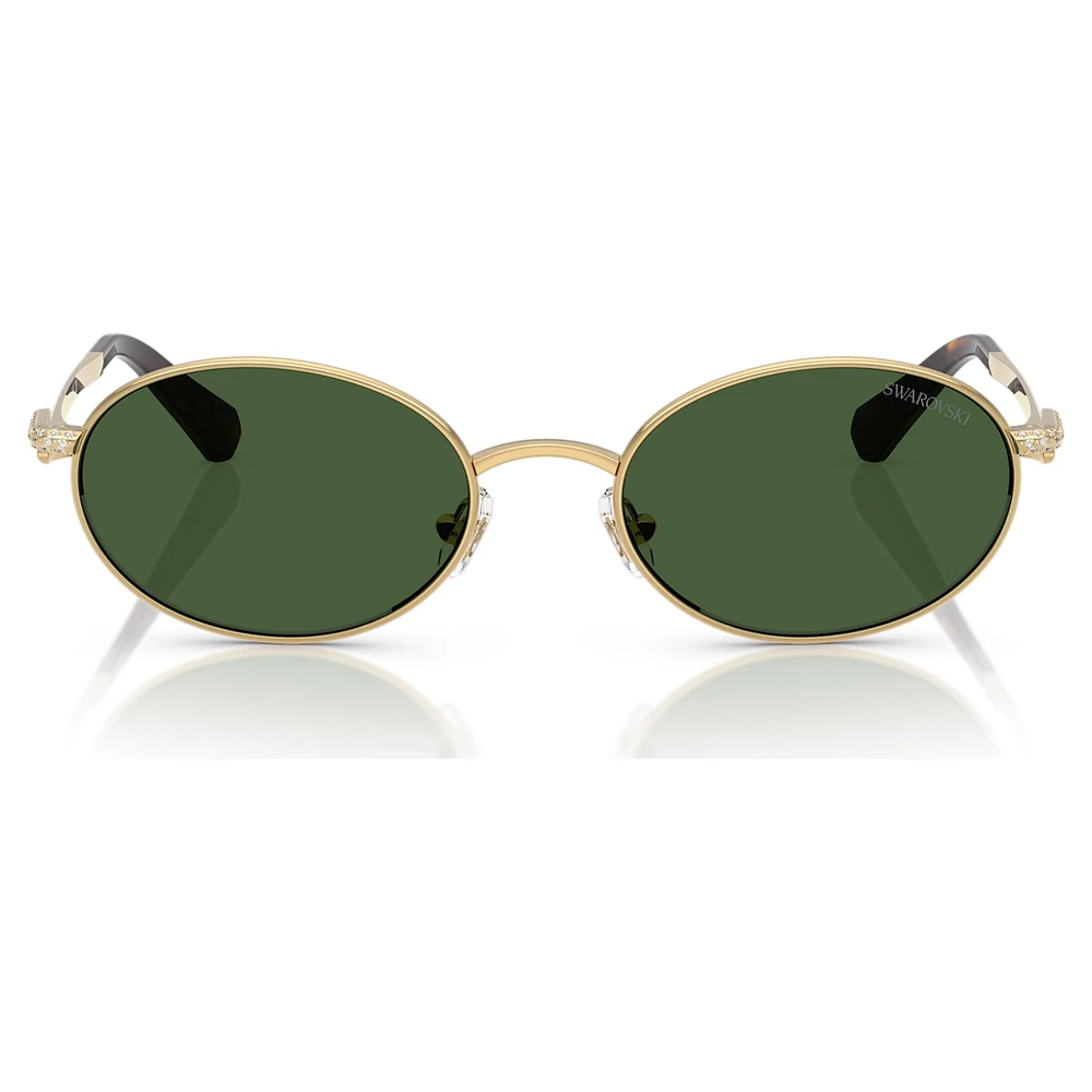 Sunglasses, Oval shape, Green by SWAROVSKI