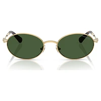 Sunglasses, Oval shape, Green by SWAROVSKI
