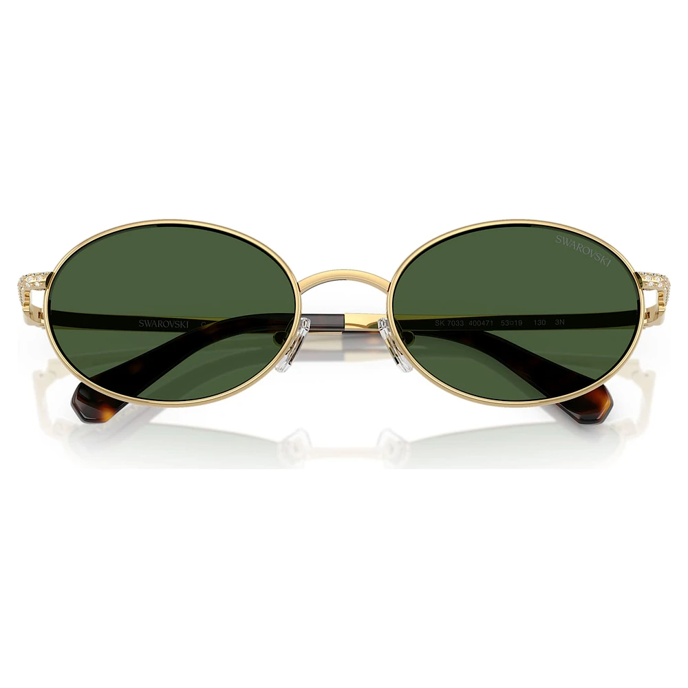 Sunglasses, Oval shape, Green by SWAROVSKI