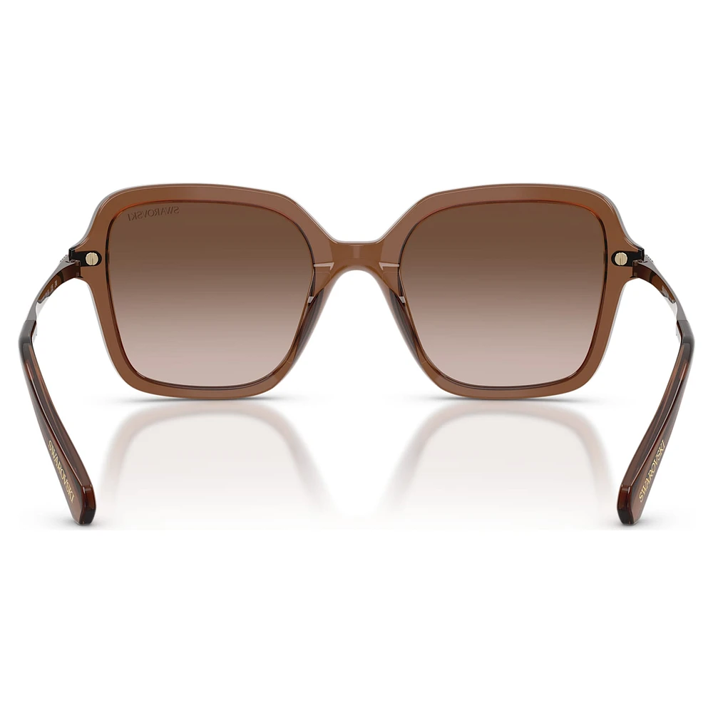 Sunglasses, Square shape, Brown by SWAROVSKI