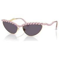 Sunglasses, Cat-Eye shape, Purple by SWAROVSKI