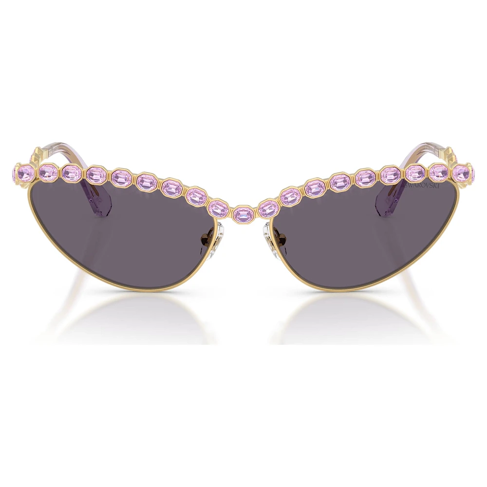 Sunglasses, Cat-Eye shape, Purple by SWAROVSKI