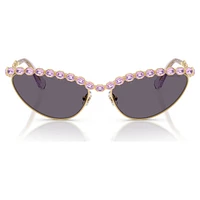Sunglasses, Cat-Eye shape, Purple by SWAROVSKI