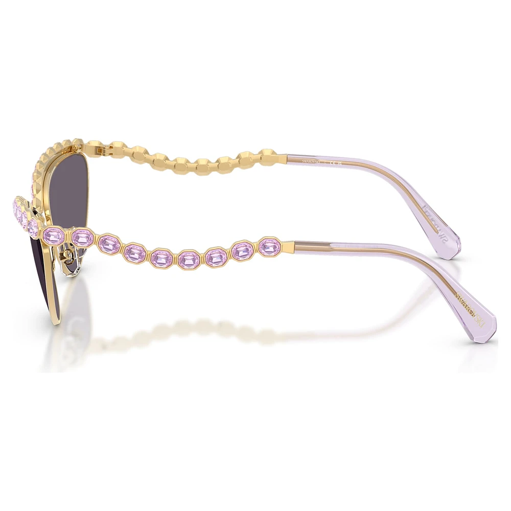Sunglasses, Cat-Eye shape, Purple by SWAROVSKI