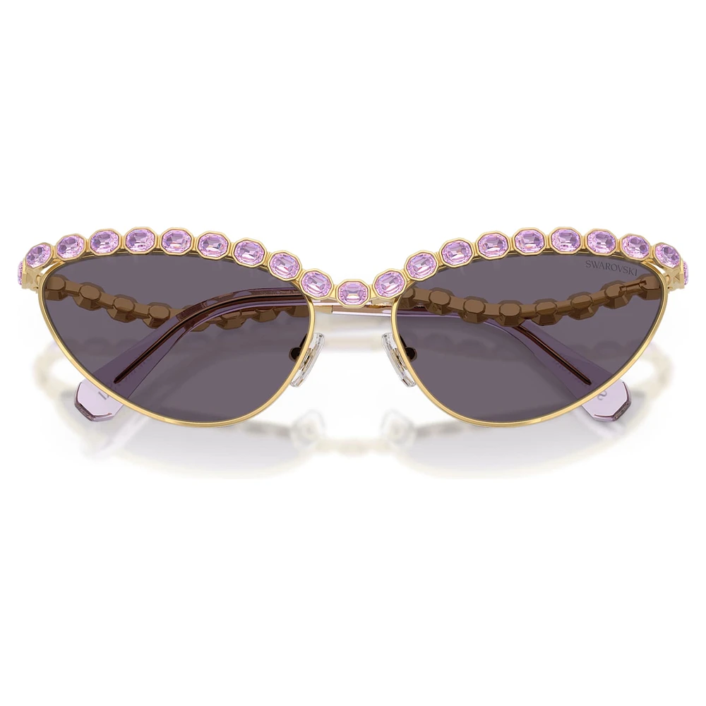 Sunglasses, Cat-Eye shape, Purple by SWAROVSKI