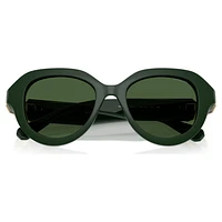 Sunglasses, Round shape, Green by SWAROVSKI