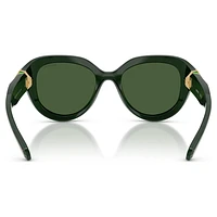 Sunglasses, Round shape, Green by SWAROVSKI