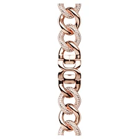 Chain strap, For Apple Watch® 40 mm & 41mm, Rose gold tone, Rose gold-tone finish by SWAROVSKI
