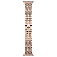 Princess strap, For Apple Watch® 40 mm & 41mm, Rose gold tone, Rose gold-tone finish by SWAROVSKI