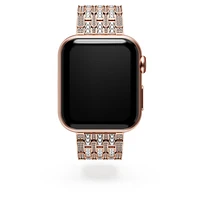 Princess strap, For Apple Watch® 40 mm & 41mm, Rose gold tone, Rose gold-tone finish by SWAROVSKI