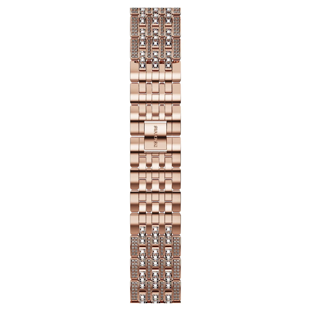 Princess strap, For Apple Watch® 40 mm & 41mm, Rose gold tone, Rose gold-tone finish by SWAROVSKI