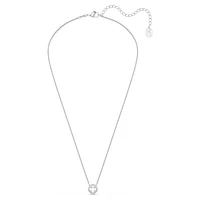 Pendant, Round cut, White, Rhodium plated by SWAROVSKI