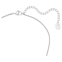 Pendant, Round cut, White, Rhodium plated by SWAROVSKI