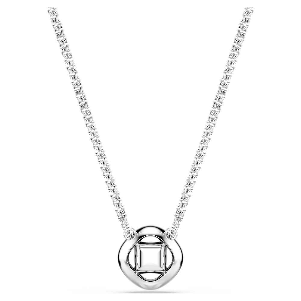 Una Angelic pendant, Mixed cuts, White, Rhodium plated by SWAROVSKI