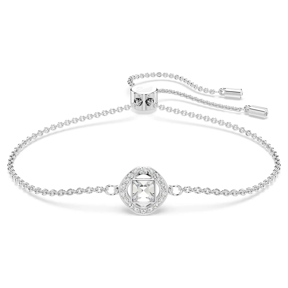 Bracelet, Round cut, White, Rhodium plated by SWAROVSKI