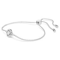 Bracelet, Round cut, White, Rhodium plated by SWAROVSKI