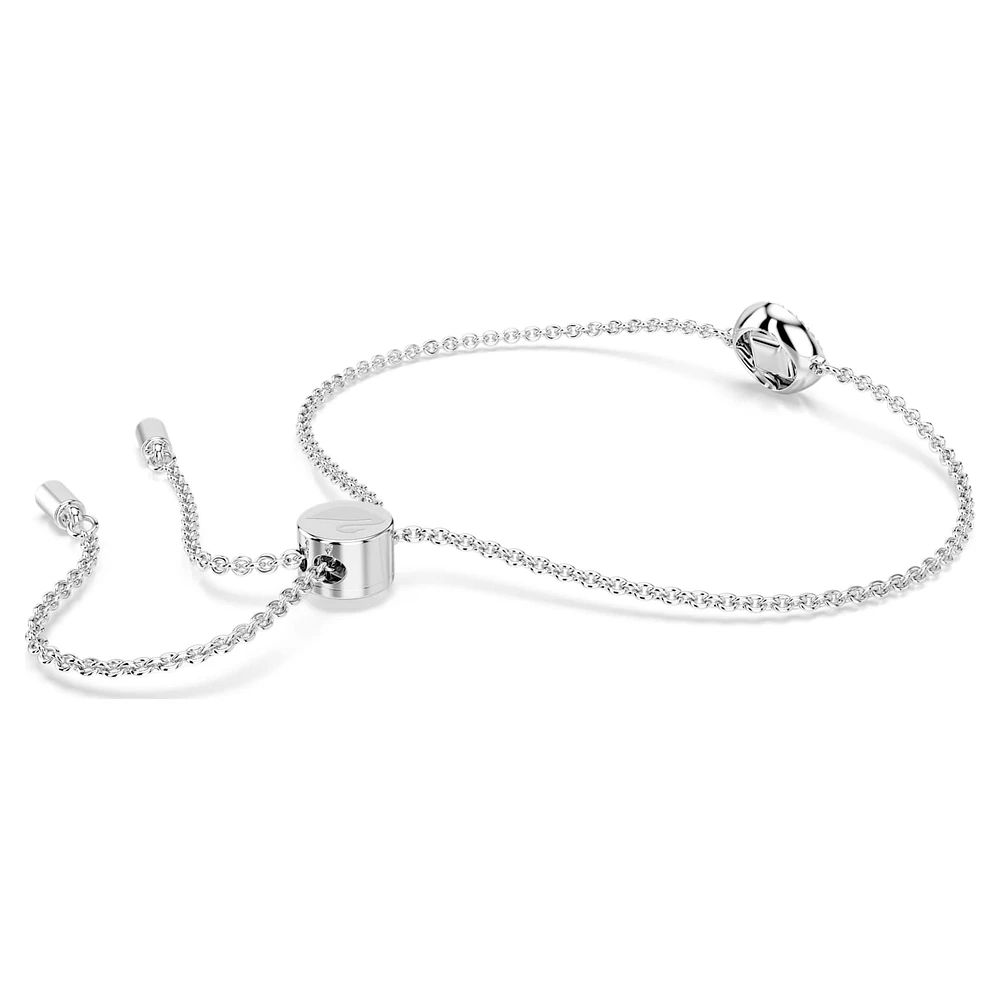 Bracelet, Round cut, White, Rhodium plated by SWAROVSKI