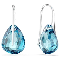 Drop earrings, Blue, Rhodium plated by SWAROVSKI