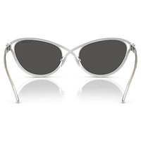 Sunglasses, Cat-Eye shape, SK7025, Silver Tone by SWAROVSKI