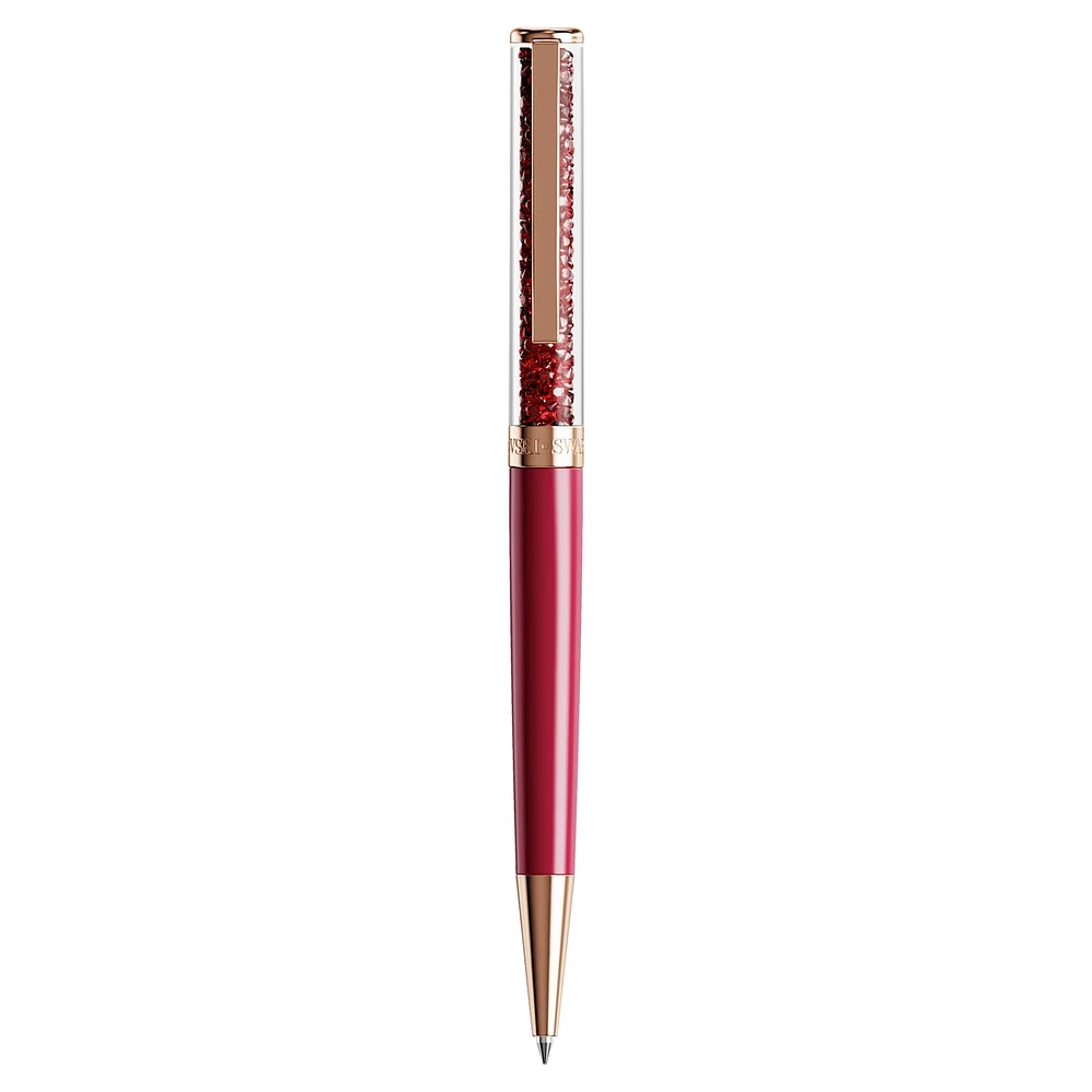 Crystalline ballpoint pen, Red, Pink lacquered, rose gold-tone plated by SWAROVSKI