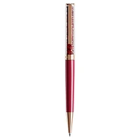 Crystalline ballpoint pen, Red, Pink lacquered, rose gold-tone plated by SWAROVSKI