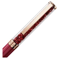 Crystalline ballpoint pen, Red, Pink lacquered, rose gold-tone plated by SWAROVSKI