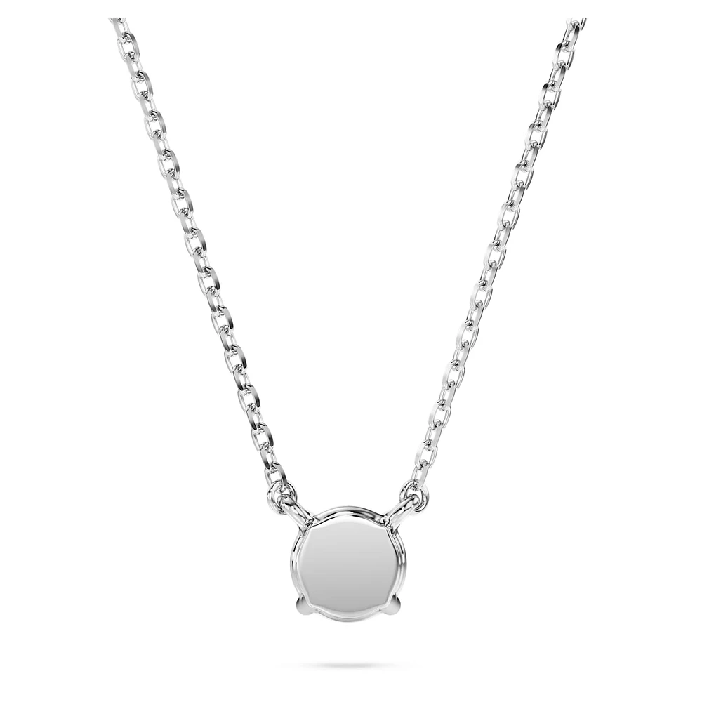 Eternity pendant, Lab-grown diamonds 0.5 ct tw, Round shape, Sterling silver by SWAROVSKI