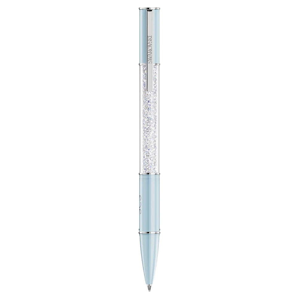 Crystalline Lustre SCS Exclusive ballpoint pen, Blue, Chrome plated by SWAROVSKI