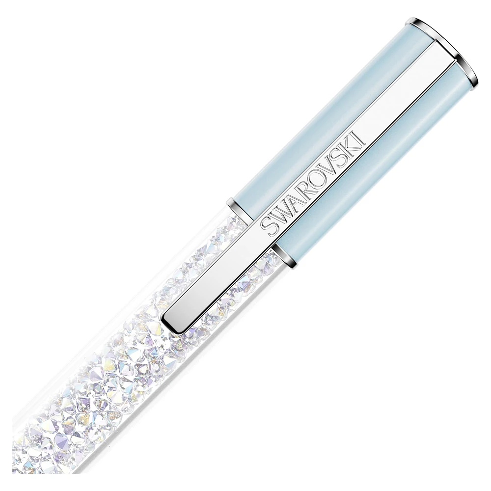 Crystalline Lustre SCS Exclusive ballpoint pen, Blue, Chrome plated by SWAROVSKI