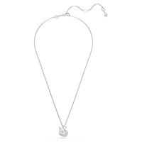 Swan pendant, Mixed cuts, Swan, White by SWAROVSKI