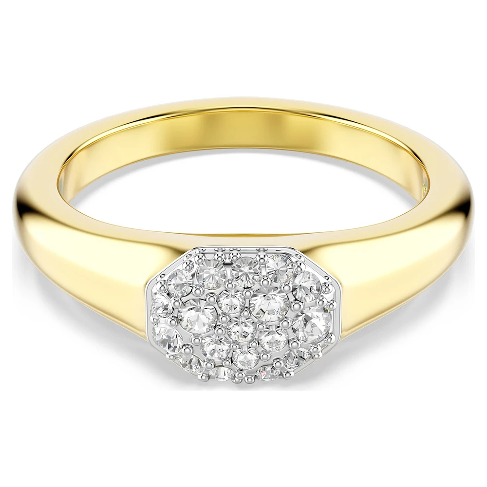 Dextera ring, Mixed cuts, White, Gold-tone plated by SWAROVSKI