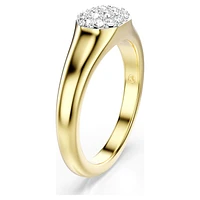 Dextera ring, Mixed cuts, White, Gold-tone plated by SWAROVSKI