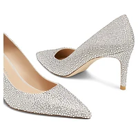 Stuart WEITZMAN Power Shine pump, White by SWAROVSKI