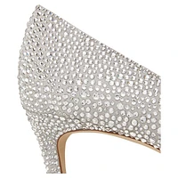 Stuart WEITZMAN Power Shine pump, White by SWAROVSKI